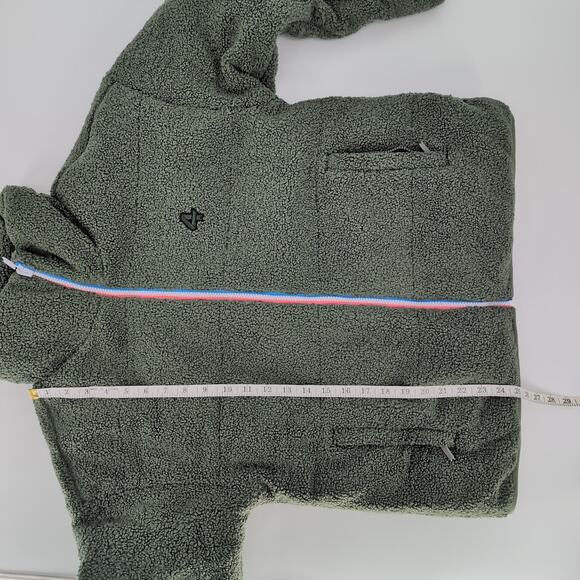 Fourlaps Polar Quilted Reversible Unisex Thyme/White Sherpa Jacket - Size S -NWT - Picture 9 of 15